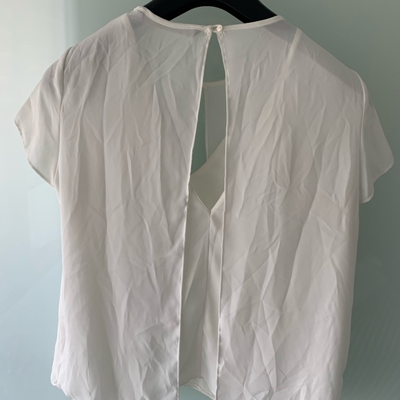 Zara Trafaluc white layered blouse - Picture 2 of 4